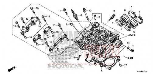 CYLINDER HEAD CB500XAJ de 2018